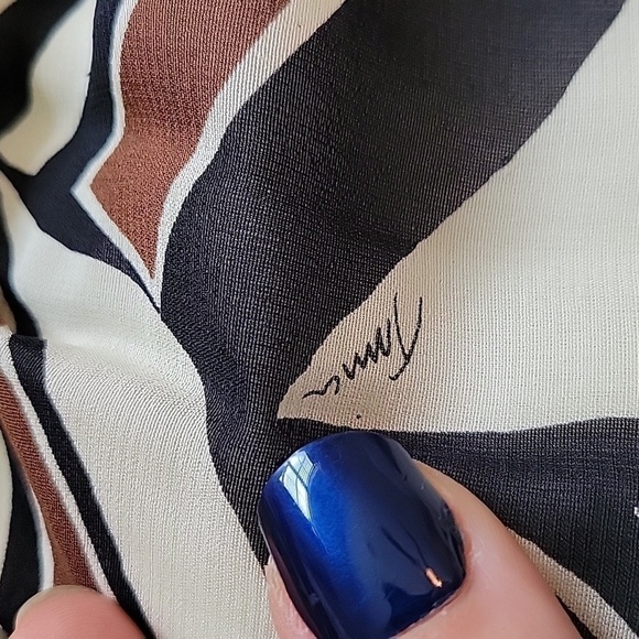 Trina Turk Bonita Silk Print Dress Brown Size 0 MSRP$328 - Picture 13 of 16